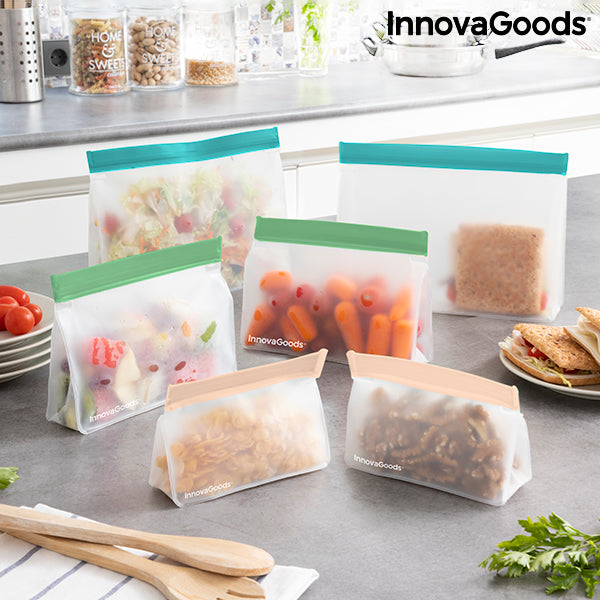 Lot de sacs réutilisables hermétiques Zags InnovaGoods 6 Unités