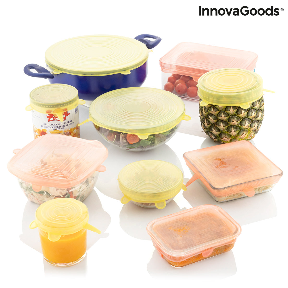 Set of 10 Reusable and Adjustable Kitchen Lids Lilyd