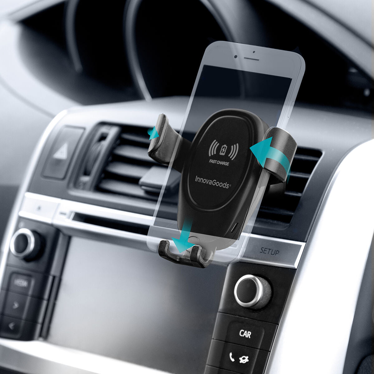 Mobile Phone Holder with Wireless Charger for Cars Wolder