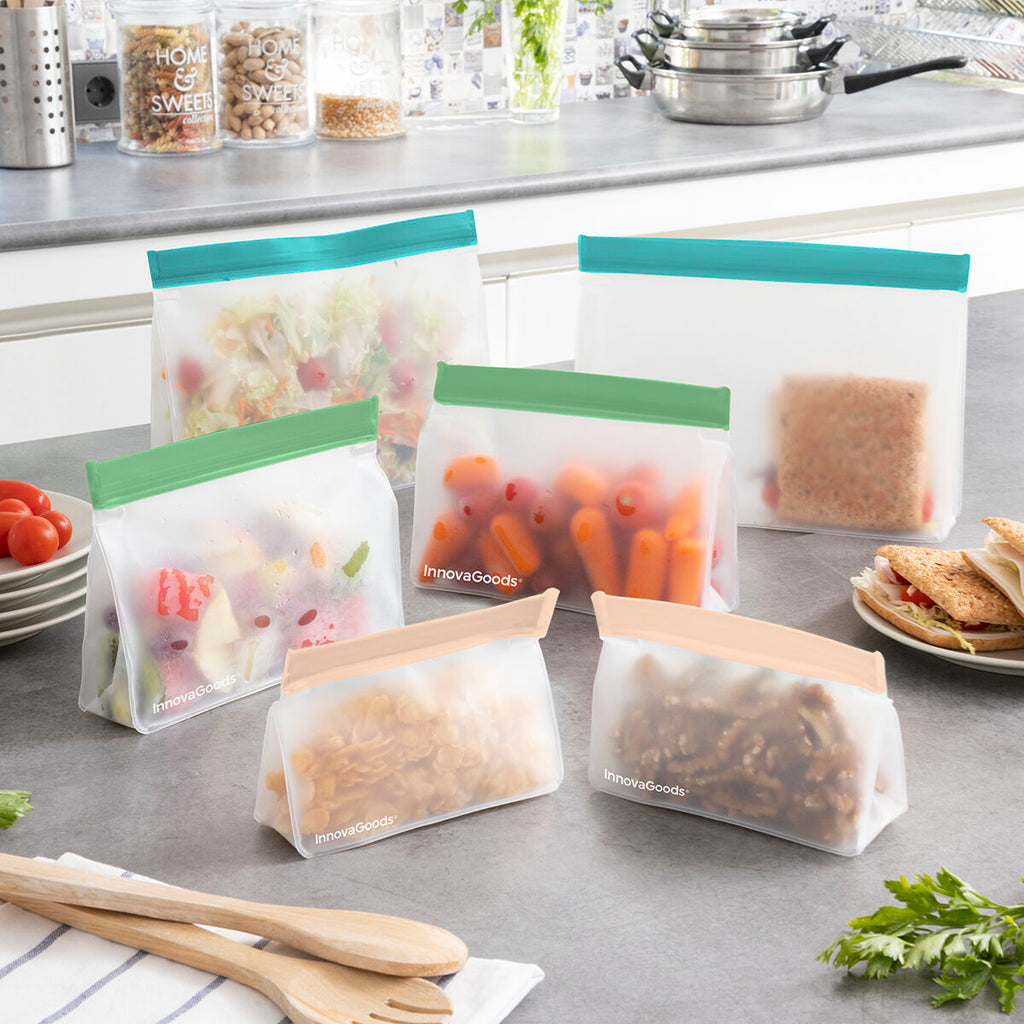 Lot de sacs réutilisables hermétiques Zags InnovaGoods 6 Unités