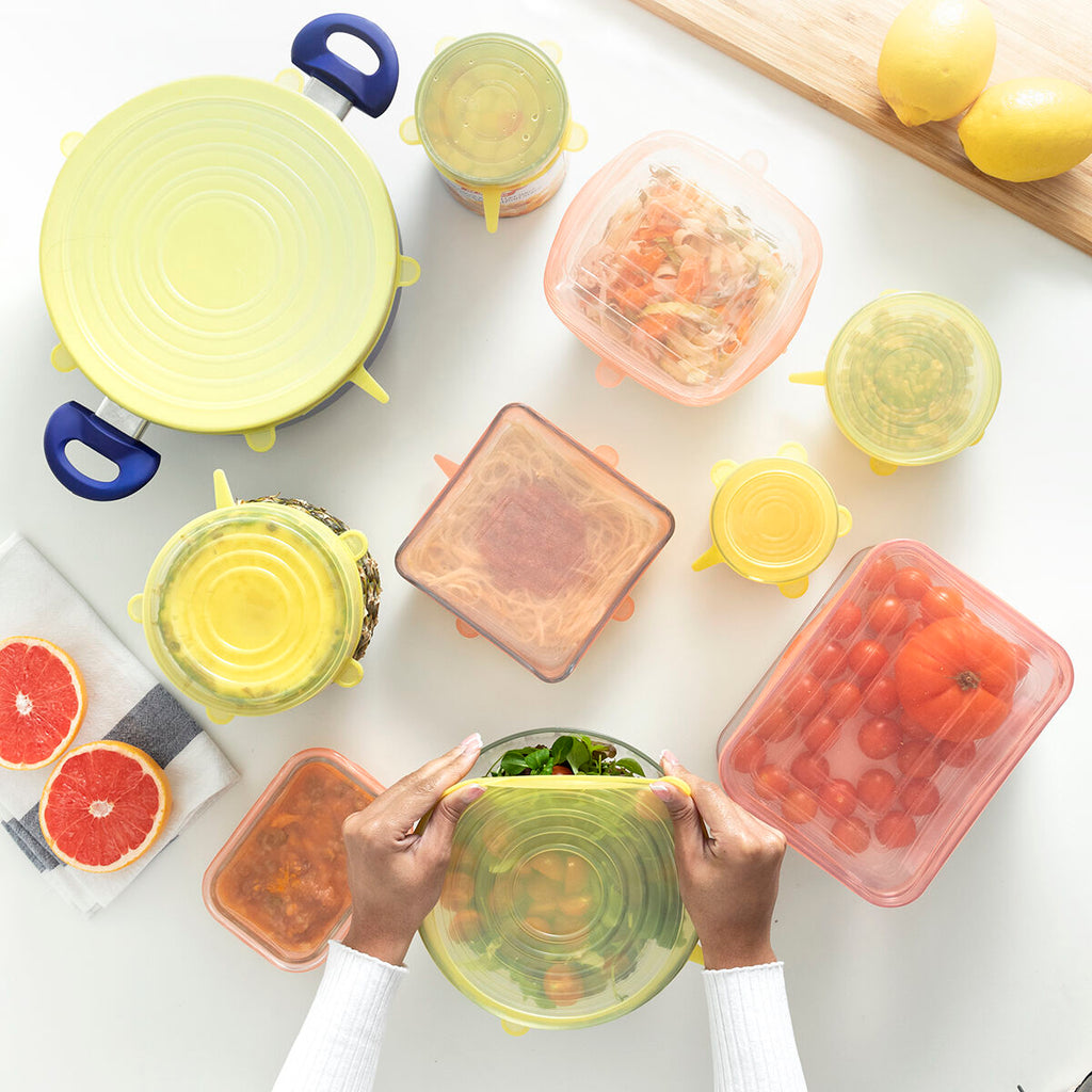Lot de 10 couvercles de cuisine Lilyd réutilisables et ajustables