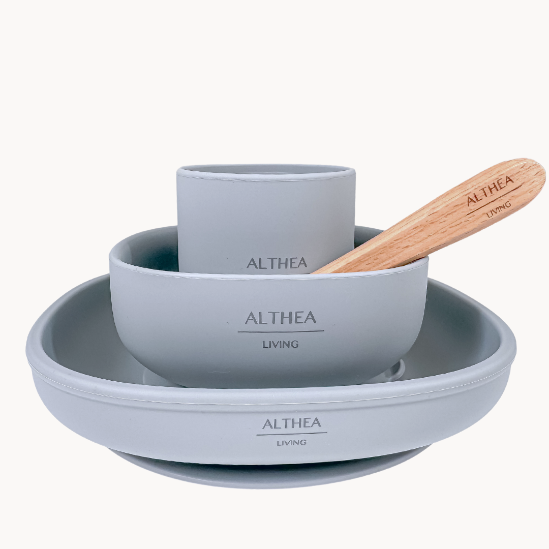 4-Piece Organic Silicone Baby Dinnerware