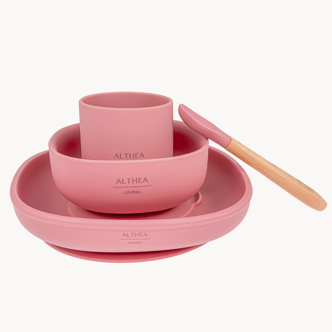 4-Piece Organic Silicone Baby Dinnerware